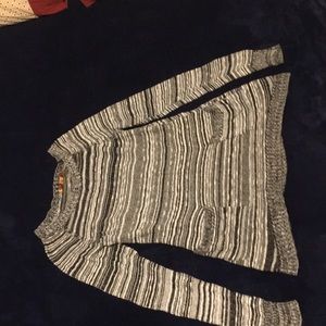 A grey and black Dress.